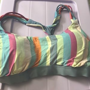 Beautiful multi colored swim top